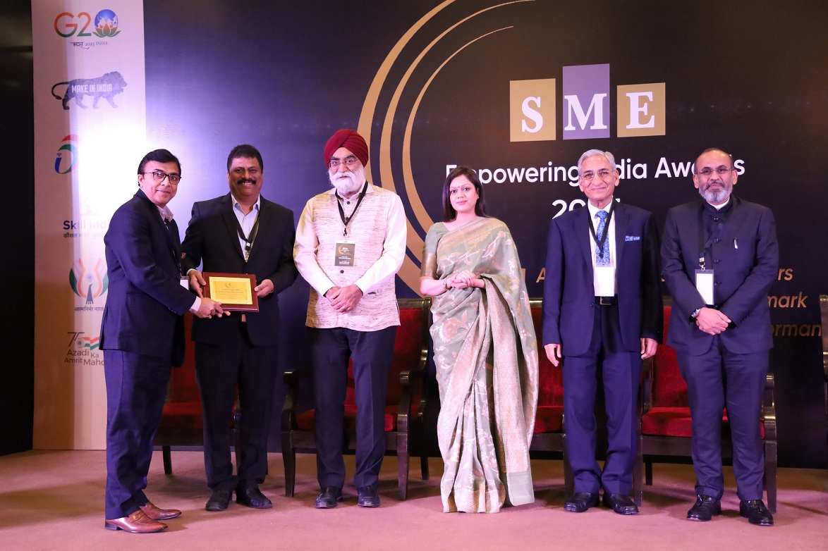 NIRMAL RECEIVES CERTIFICATE OF APPRECIATION IN THE CATEGORY OF ENGINEERING GOODS  AT SME EMPOWERING INDIA AWARDS 2023.